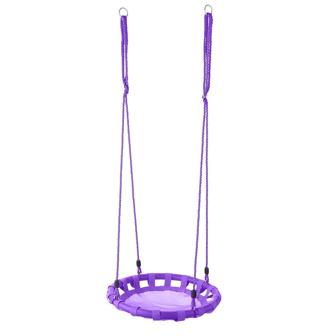 HearthSong-Colorburst Round Swing-732224-Purple-Legacy Toys