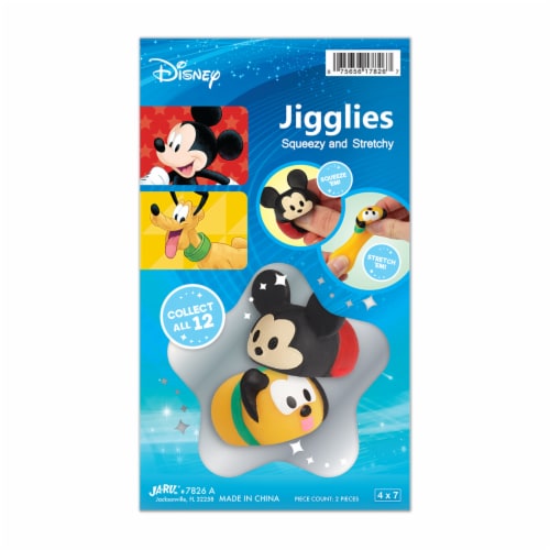 JA-RU-Disney Jigglies 2 Pack - Mickey and Pluto-7826 A-Legacy Toys