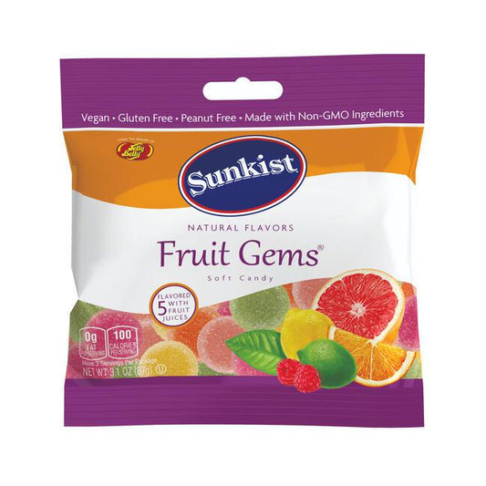 Jelly Belly-Sunkist Fruit Gems 3.1 oz Bag-45041-Legacy Toys