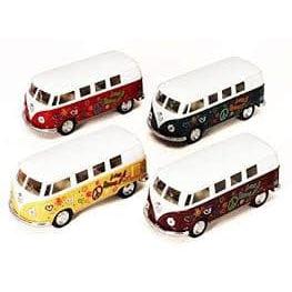 Kinsmart-5" Diecast 1962 VW Classic Bus Printed-MC-55940-Legacy Toys