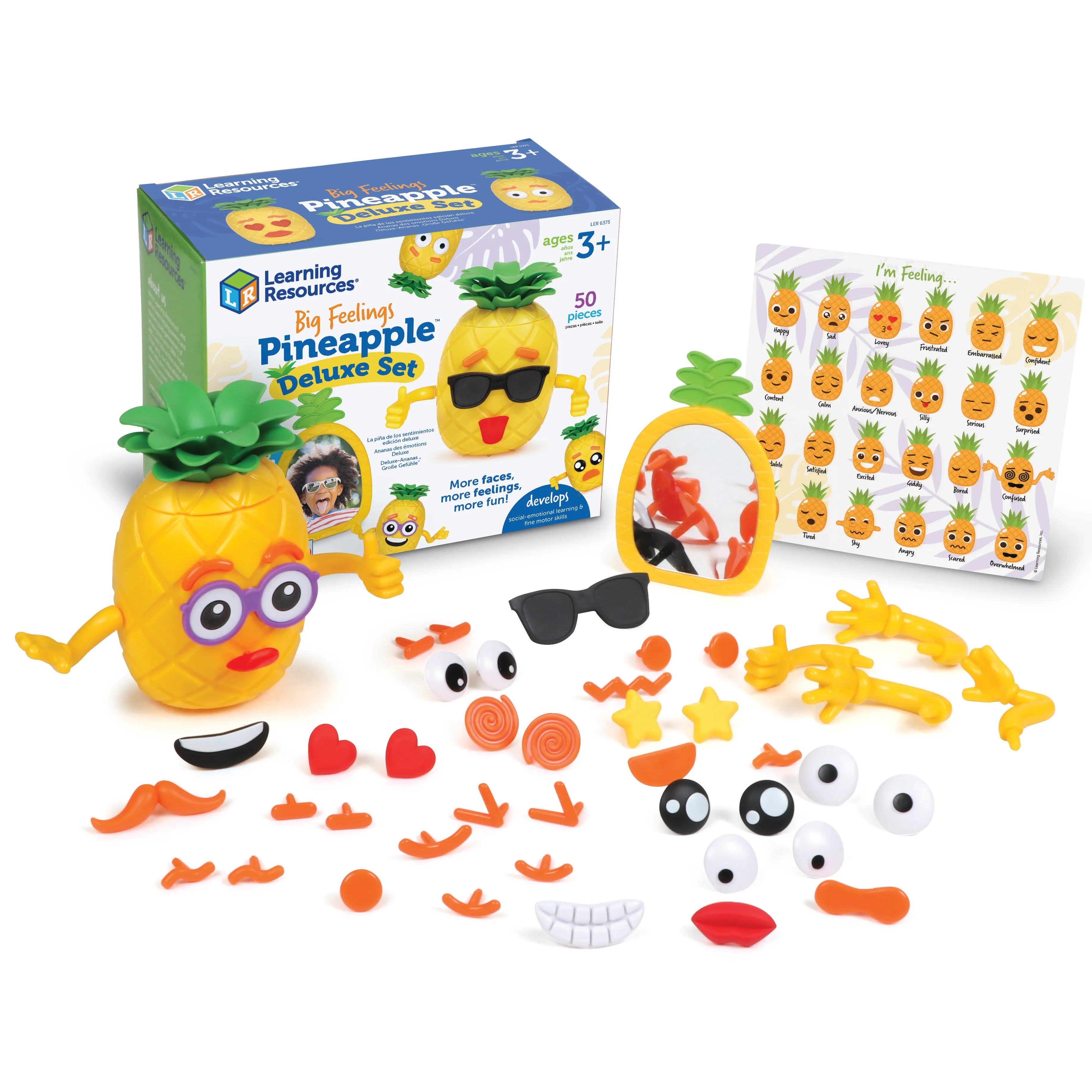 Learning Resources-Big Feelings Pineapple Deluxe Set-LER6375-Legacy Toys