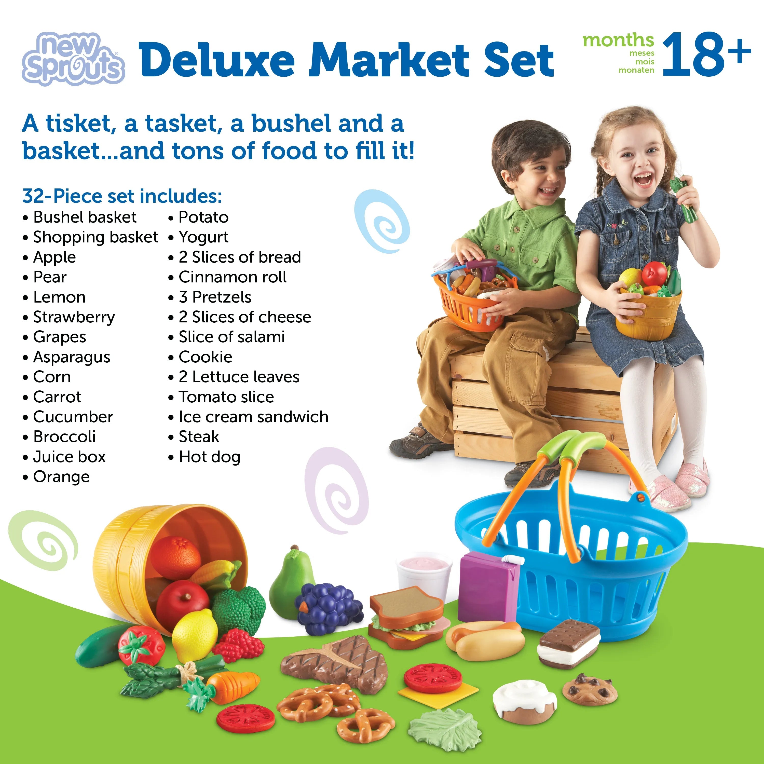 Learning Resources-New Sprouts Deluxe Market Set-LER9725-Legacy Toys