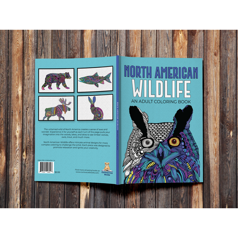 Legacy Bound-North American Wildlife - An Adult Coloring Book-LBP1002-Legacy Toys