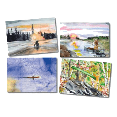 Legacy Bound-Wilderness Paddler Notecard Pack-10428-Legacy Toys