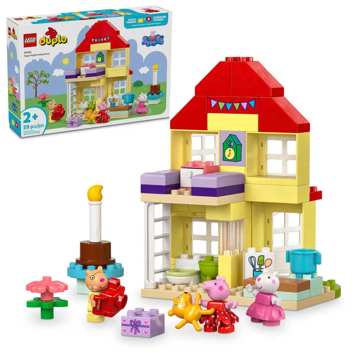 Lego-DUPLO - Peppa Pig Birthday House-10433-Legacy Toys