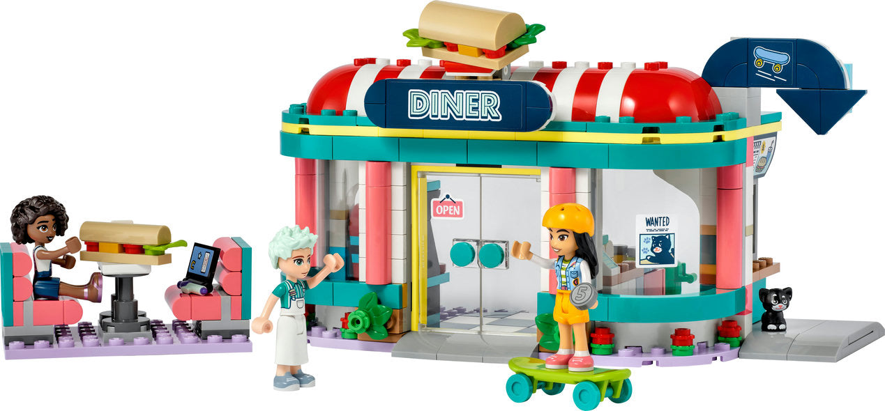 Lego-Heartlake Downtown Diner-41728-Legacy Toys