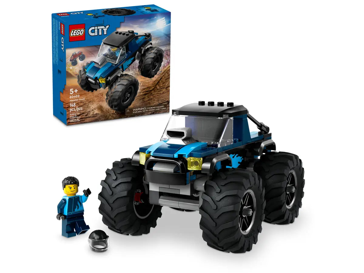 Lego-LEGO City - Blue Monster Truck-60402-Legacy Toys