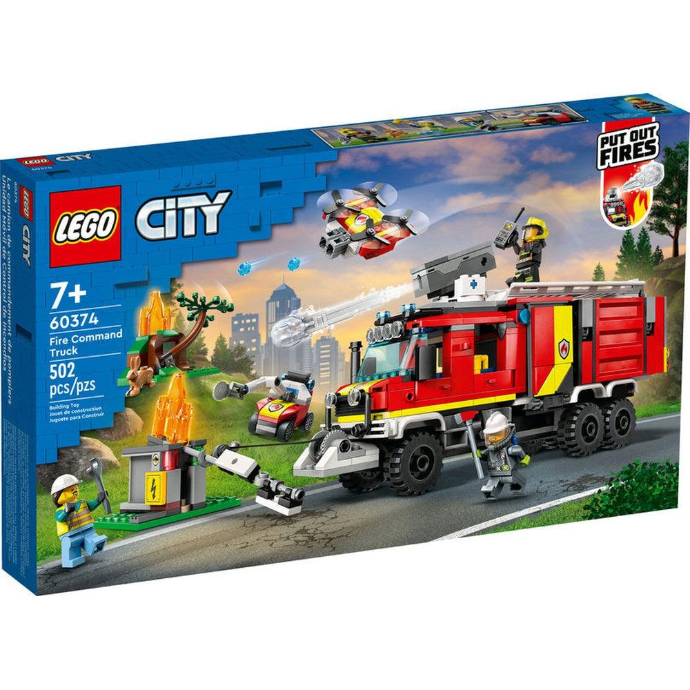 Lego-LEGO City Fire Command Truck-60374-Legacy Toys