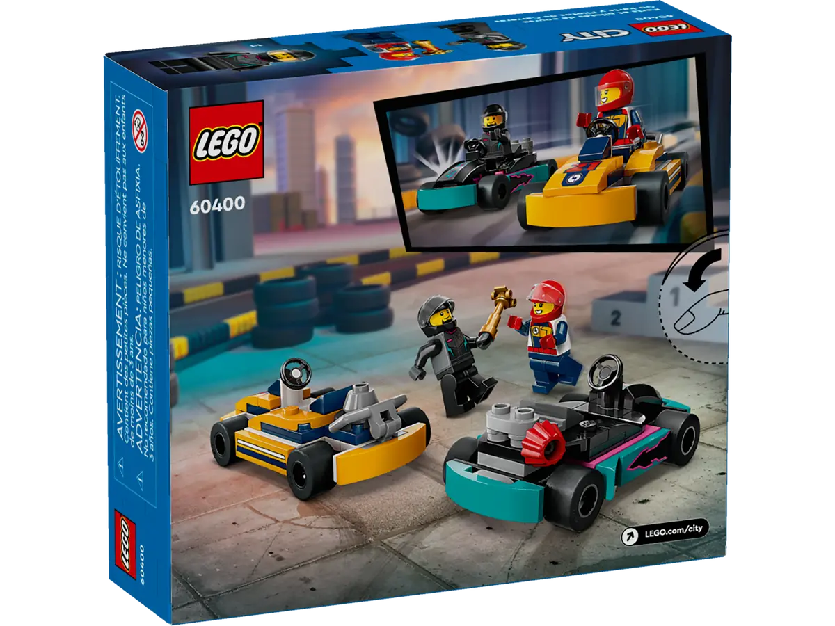 Lego-LEGO City - Go-Karts and Race Drivers-60400-Legacy Toys