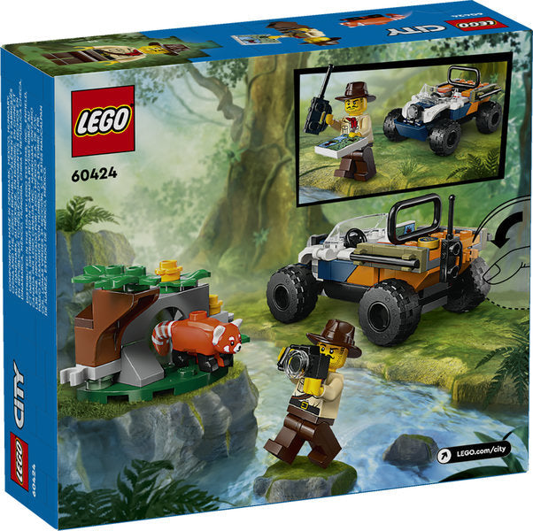 Lego-LEGO City - Jungle Explorer ATV Red Panda Mission-60424-Legacy Toys