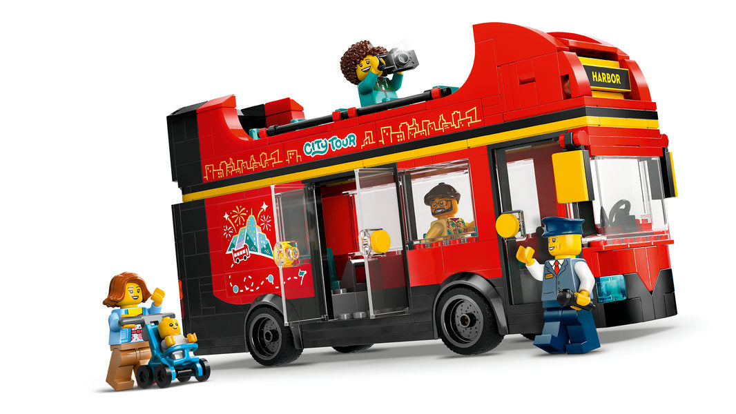 Lego-LEGO CIty - Red Double-Decker Sightseeing Bus-60407-Legacy Toys