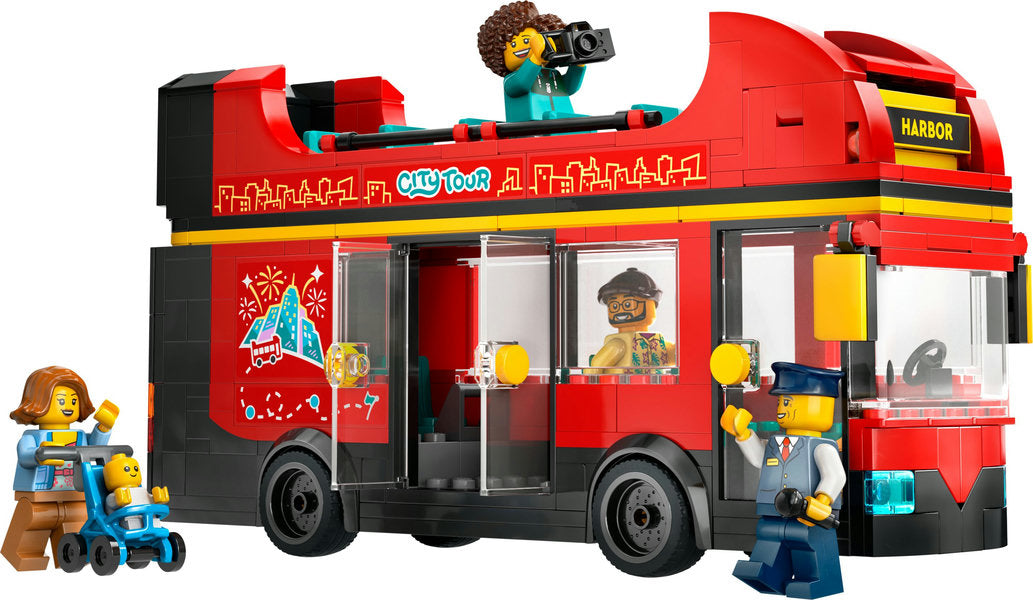 Lego-LEGO CIty - Red Double-Decker Sightseeing Bus-60407-Legacy Toys