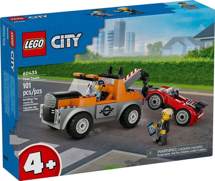 Lego-LEGO City - Tow Truck and Sports Car Repair-60435-Legacy Toys