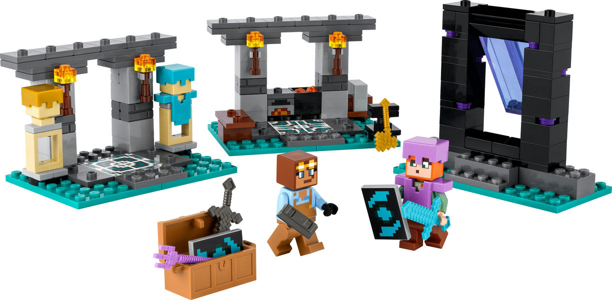 Lego-LEGO Minecraft - The Armory-21252-Legacy Toys