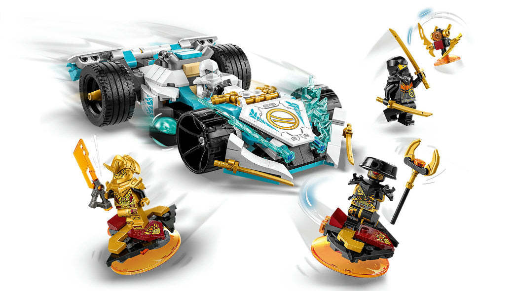 Lego-LEGO Ninjago - Zane’s Dragon Power Spinjitzu Race Car-71791-Legacy Toys