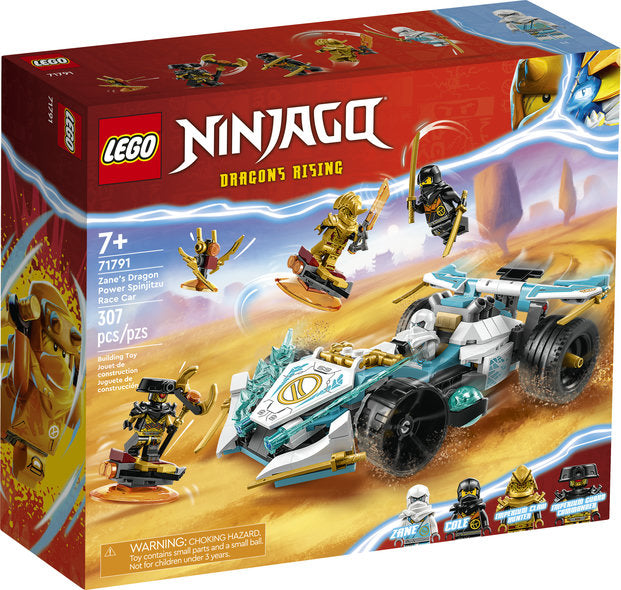 Lego-LEGO Ninjago - Zane’s Dragon Power Spinjitzu Race Car-71791-Legacy Toys