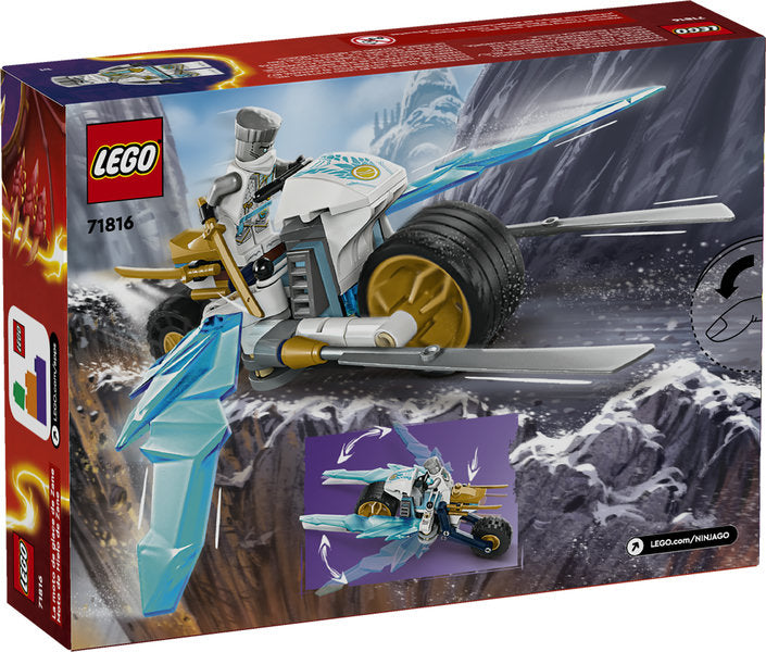 Lego-LEGO Ninjago - Zane's Ice Motorcycle-71816-Legacy Toys