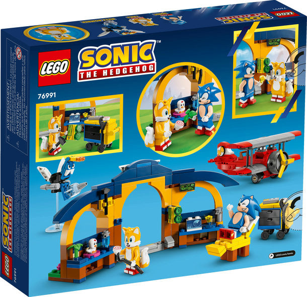 Lego-LEGO Sonic - Tails' Workshop and Tornado Plane-76991-Legacy Toys