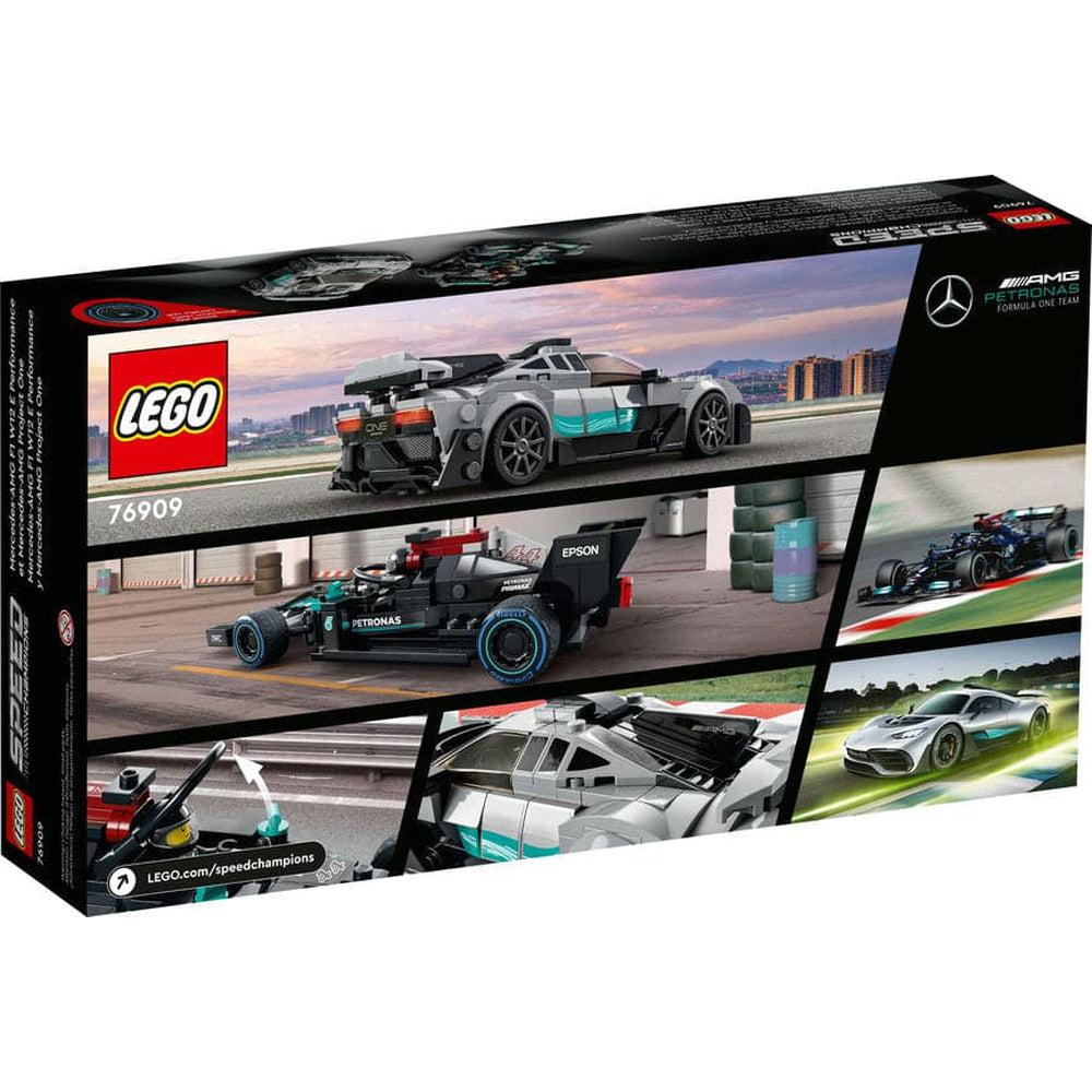 Lego-LEGO Speed Champions Mercedes AMG F1 W12 E Performance and Mercedes AMG Project One-76909-Legacy Toys