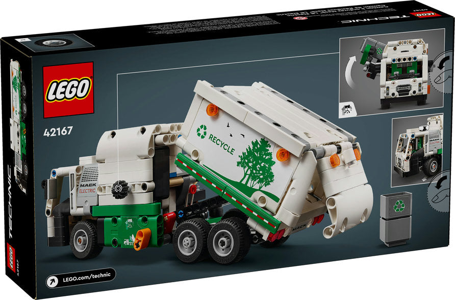 Lego-Mack LR Electric Garbage Truck-42167-Legacy Toys