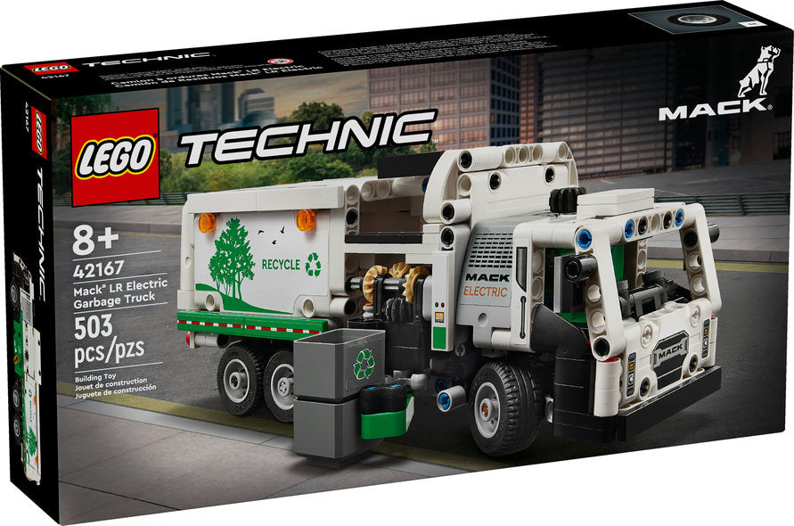 Lego-Mack LR Electric Garbage Truck-42167-Legacy Toys