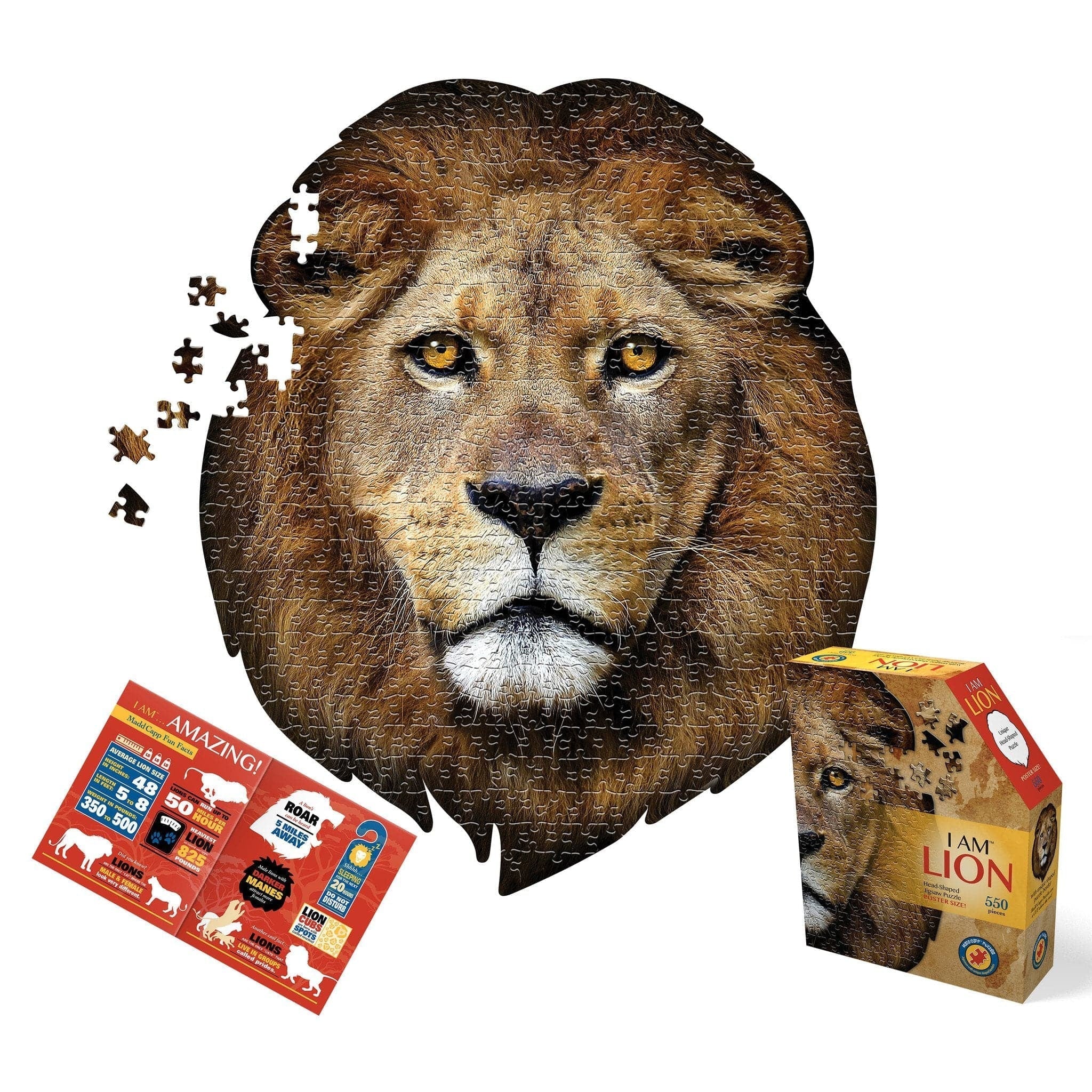 Madd Capp Games-I am Lion - 550 Piece Puzzle-3001-IAMLION-Legacy Toys