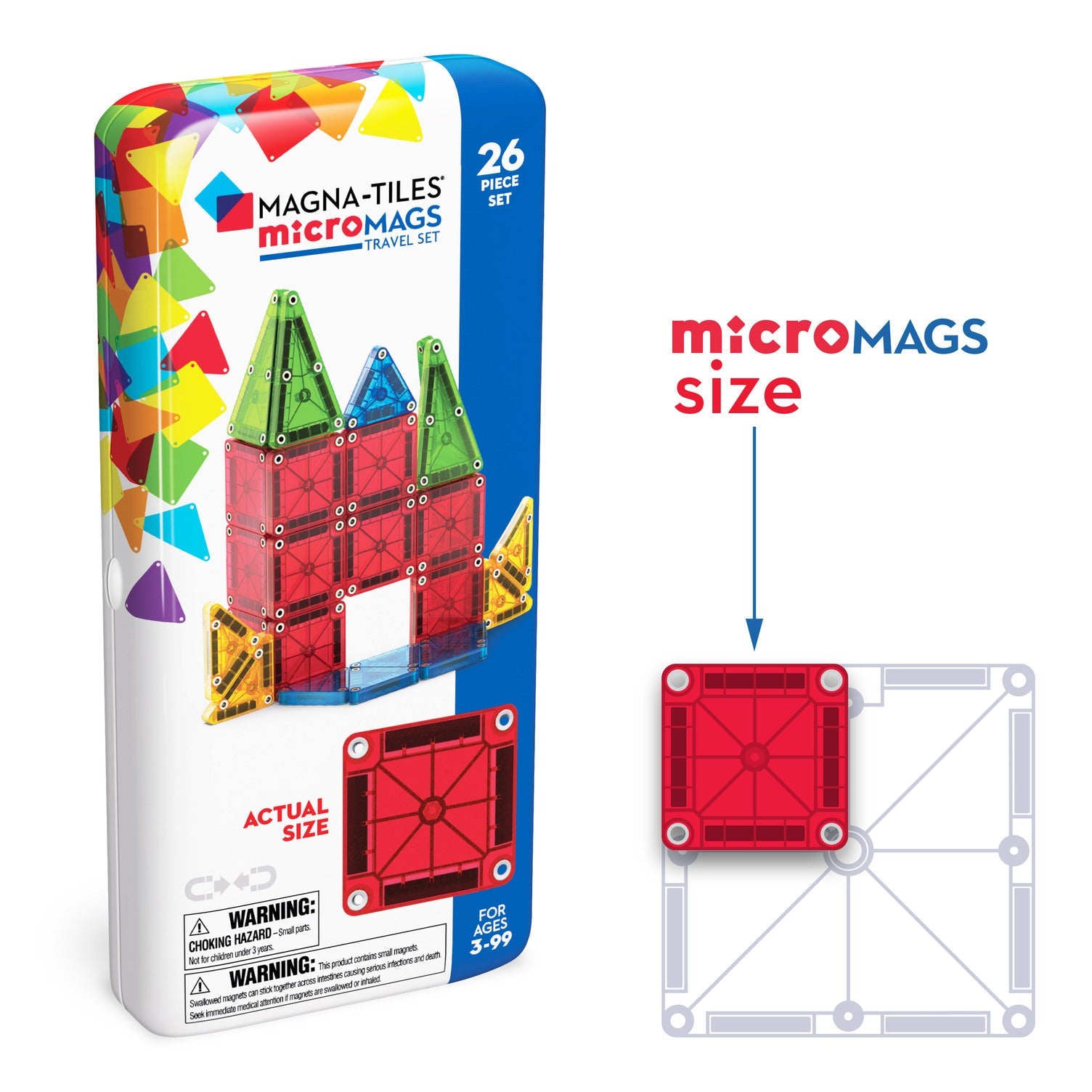 Magna-Tiles-Magna-Tiles microMAGS 26 Piece Travel Set-244026BOCDU-Legacy Toys