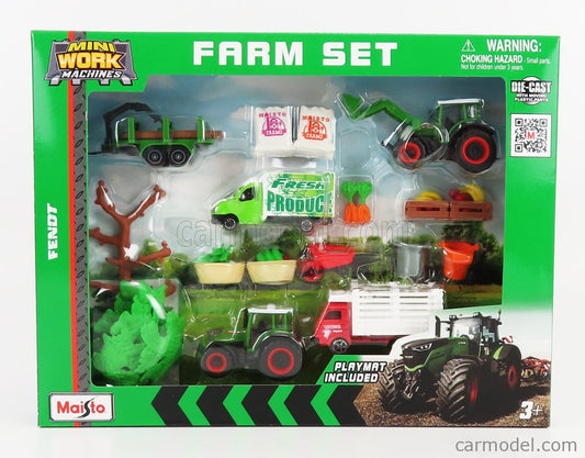 Maisto-1:64 3" Mini Work Machines Tractors & Farm Gift Set-12564-Legacy Toys