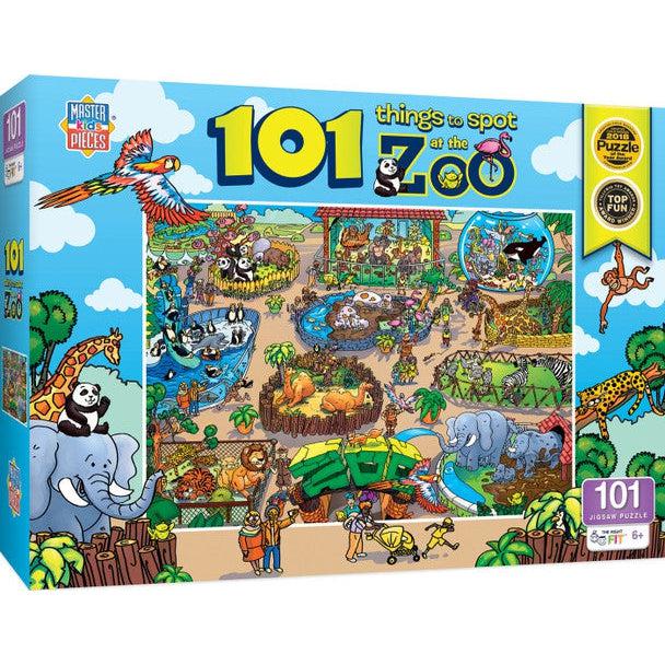MasterPieces-101 Things to Spot - At the Zoo - 101 Piece Puzzle-12316-Legacy Toys