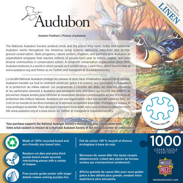 MasterPieces-Audubon - Autumn Feathers - 1000 Piece Puzzle-72272-Legacy Toys