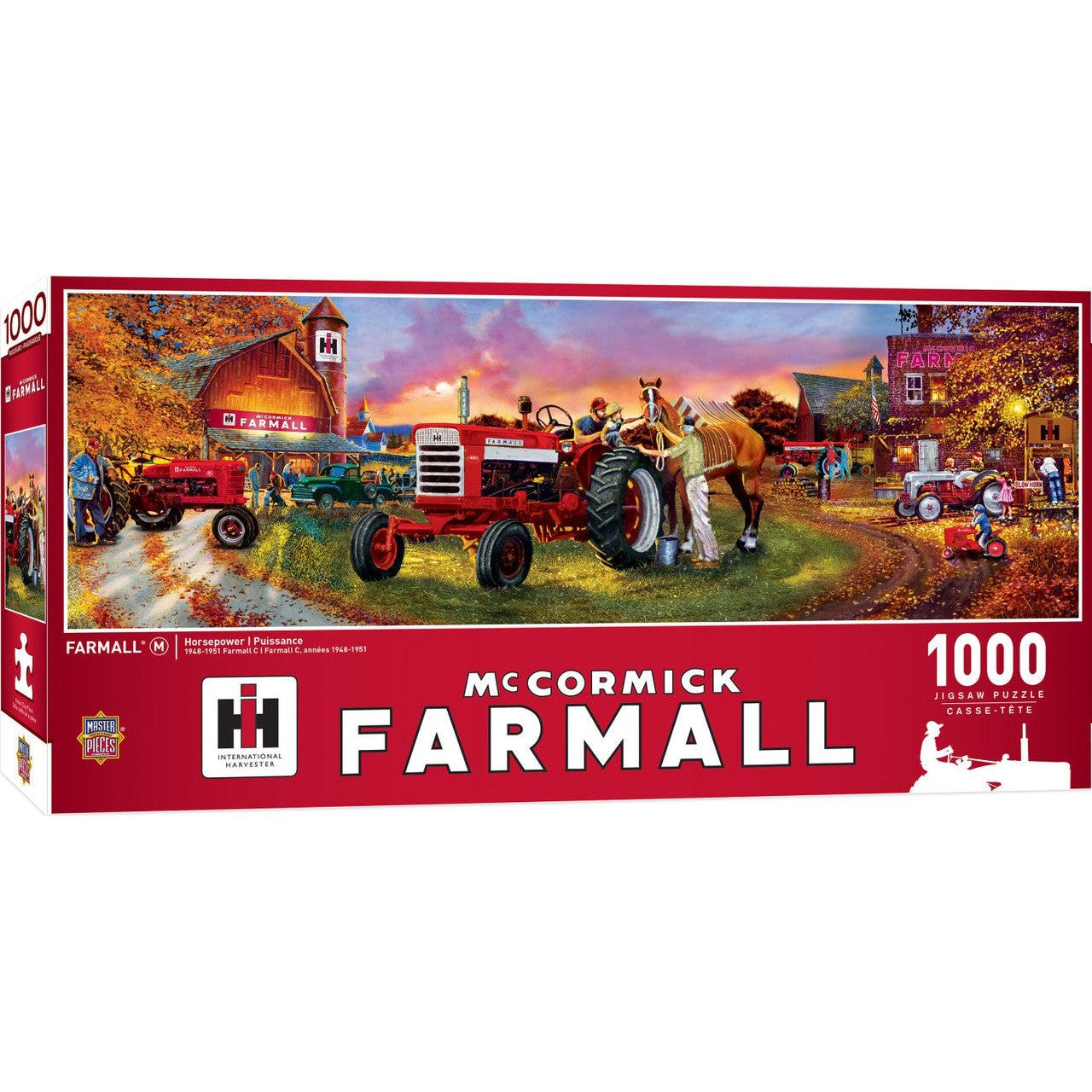 MasterPieces-Farmall Case IH - Horsepower - 1000 Piece Panoramic Puzzle-71746-Legacy Toys