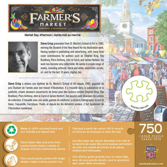 MasterPieces-Farmer's Market - Market Day Afternoon - 750 Piece Puzzle-32136-Legacy Toys