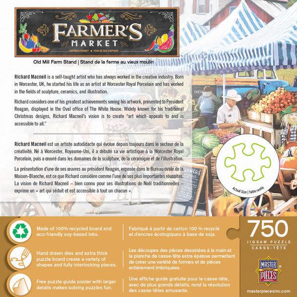 MasterPieces-Farmer's Market - Old Mill Farm Stand - 750 Piece Puzzle-32169-Legacy Toys