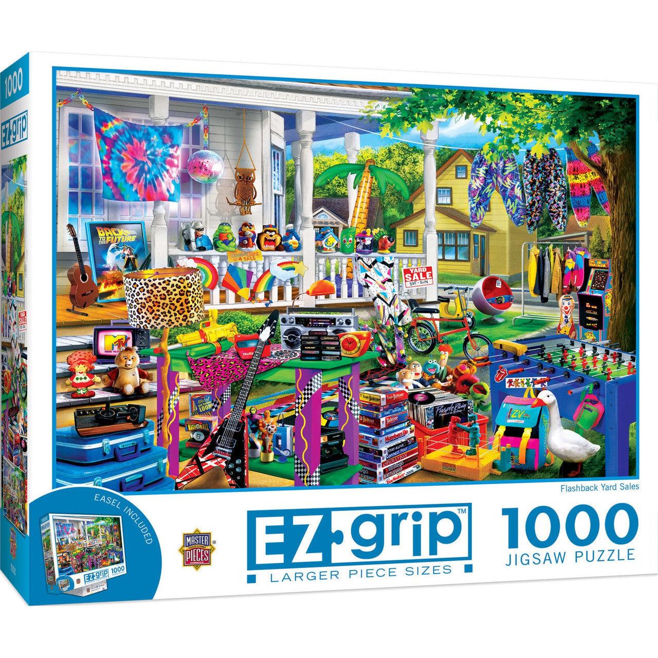 MasterPieces-Flashback - Yard Sales - 1000 Piece EZGrip Puzzle-72248-Legacy Toys