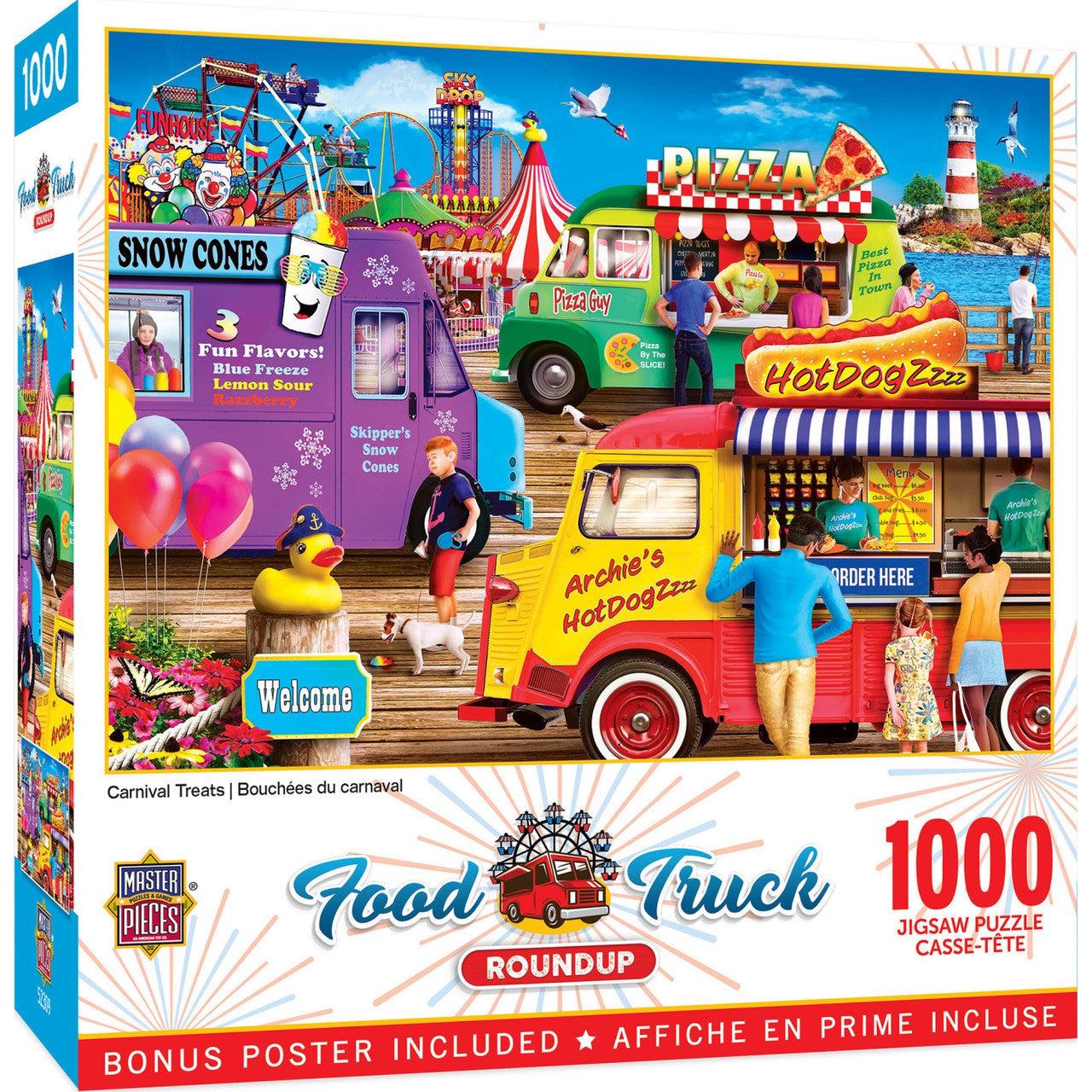 MasterPieces-Food Truck - Carnival Treats - 1000 Piece Puzzle-72331-Legacy Toys