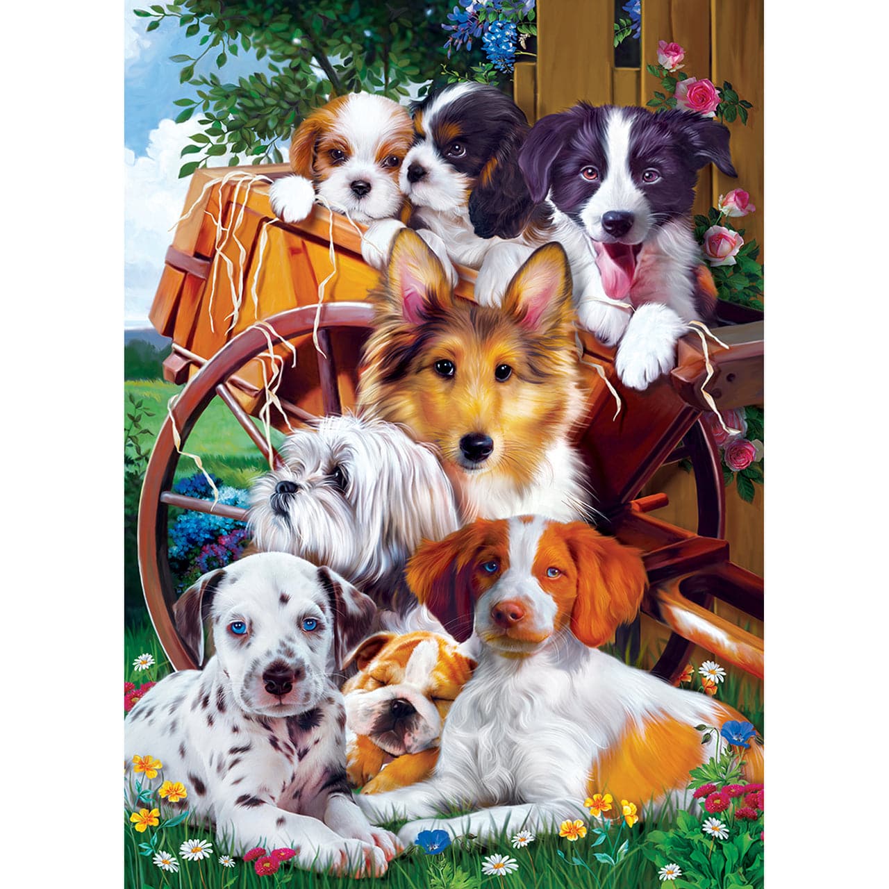 MasterPieces-Furry Friends - Ready for Work - 1000 Piece Puzzle-71907-Legacy Toys