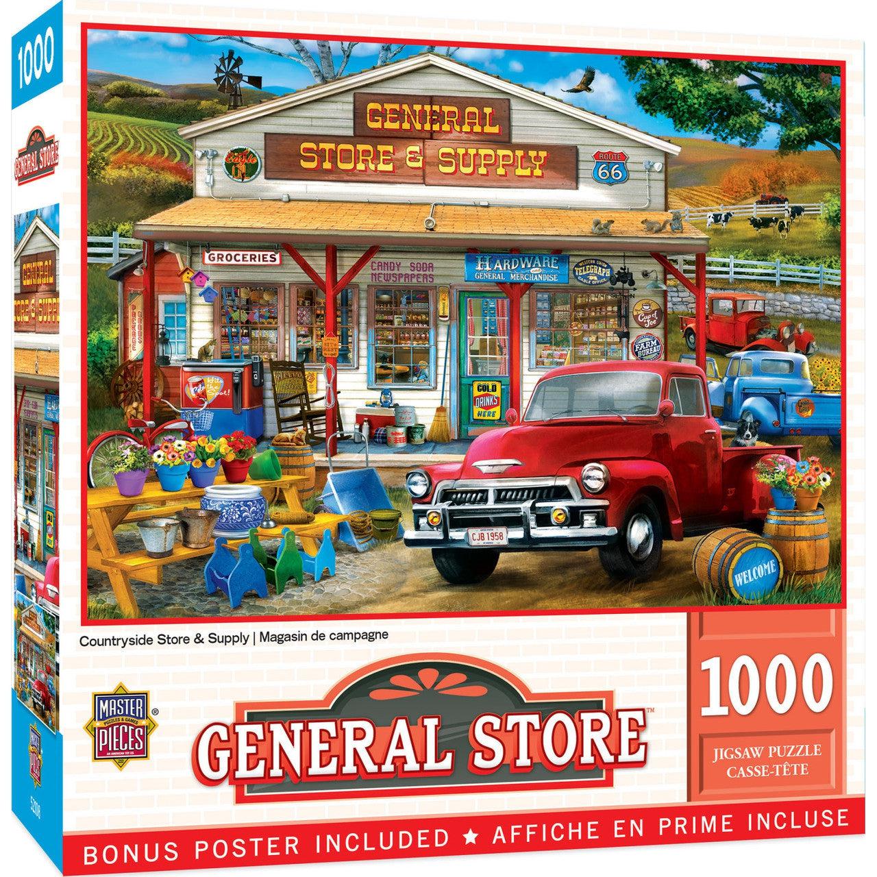 MasterPieces-General Store - Countryside Store & Supply - 1000 Piece Puzzle-72268-Legacy Toys