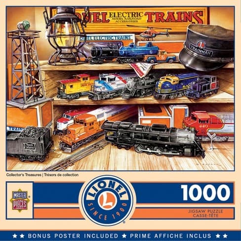 MasterPieces-Lionel - Collector's Treasures - 1000 Piece Puzzle-72191-Legacy Toys