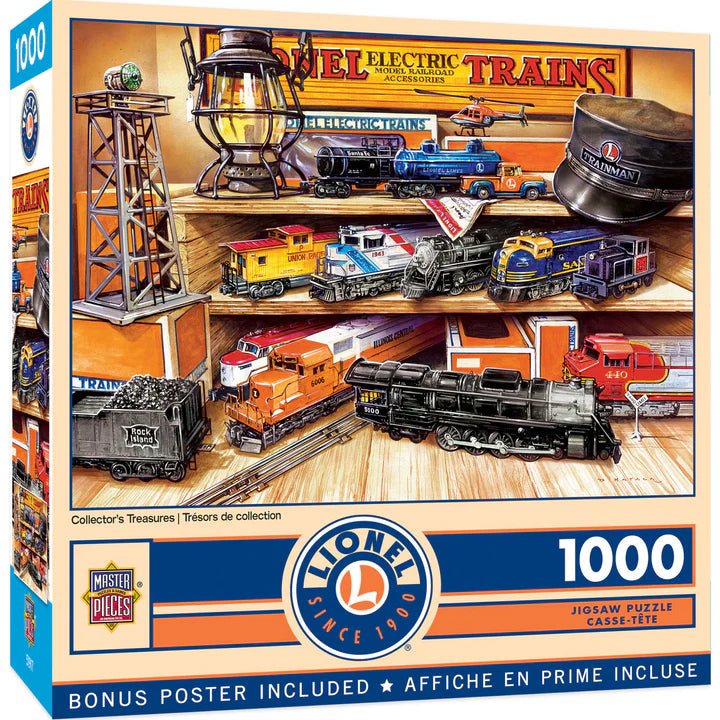 MasterPieces-Lionel - Collector's Treasures - 1000 Piece Puzzle-72191-Legacy Toys