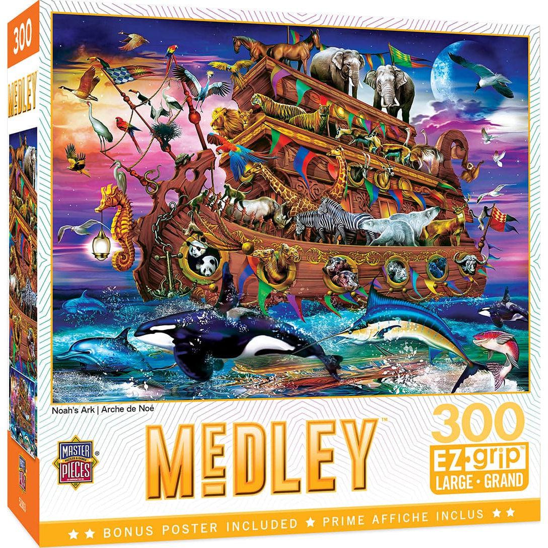 MasterPieces-Medley - Noah's Ark - 300 Piece EzGrip Puzzle-32103-Legacy Toys