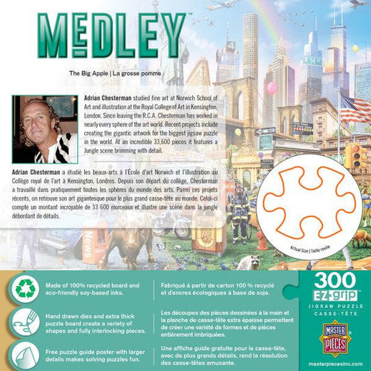 MasterPieces-Medley - The Big Apple - 300 Piece EzGrip Puzzle-32279-Legacy Toys