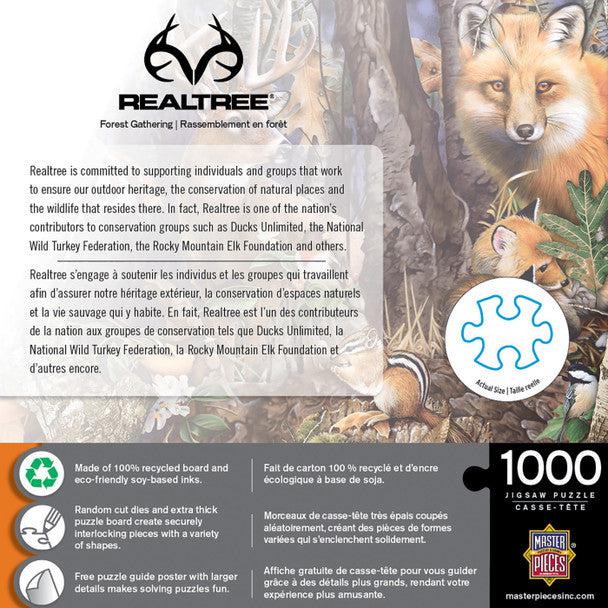 MasterPieces-Realtree - Forest Gathering - 1000 Piece Puzzle-72033-Legacy Toys