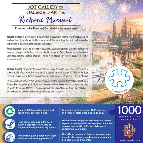 MasterPieces-Richard Macneil Art Gallery - Fireworks on the Mountain - 1000 Piece Puzzle-72270-Legacy Toys