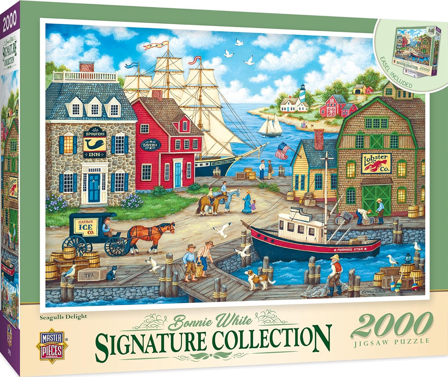 MasterPieces-Signature Collection - Seagulls Delight - 2000 Piece Puzzle-71770-Legacy Toys
