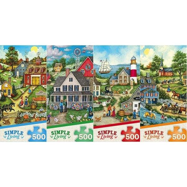 MasterPieces-Simple Living - 500 Piece Puzzle Assortment--Legacy Toys