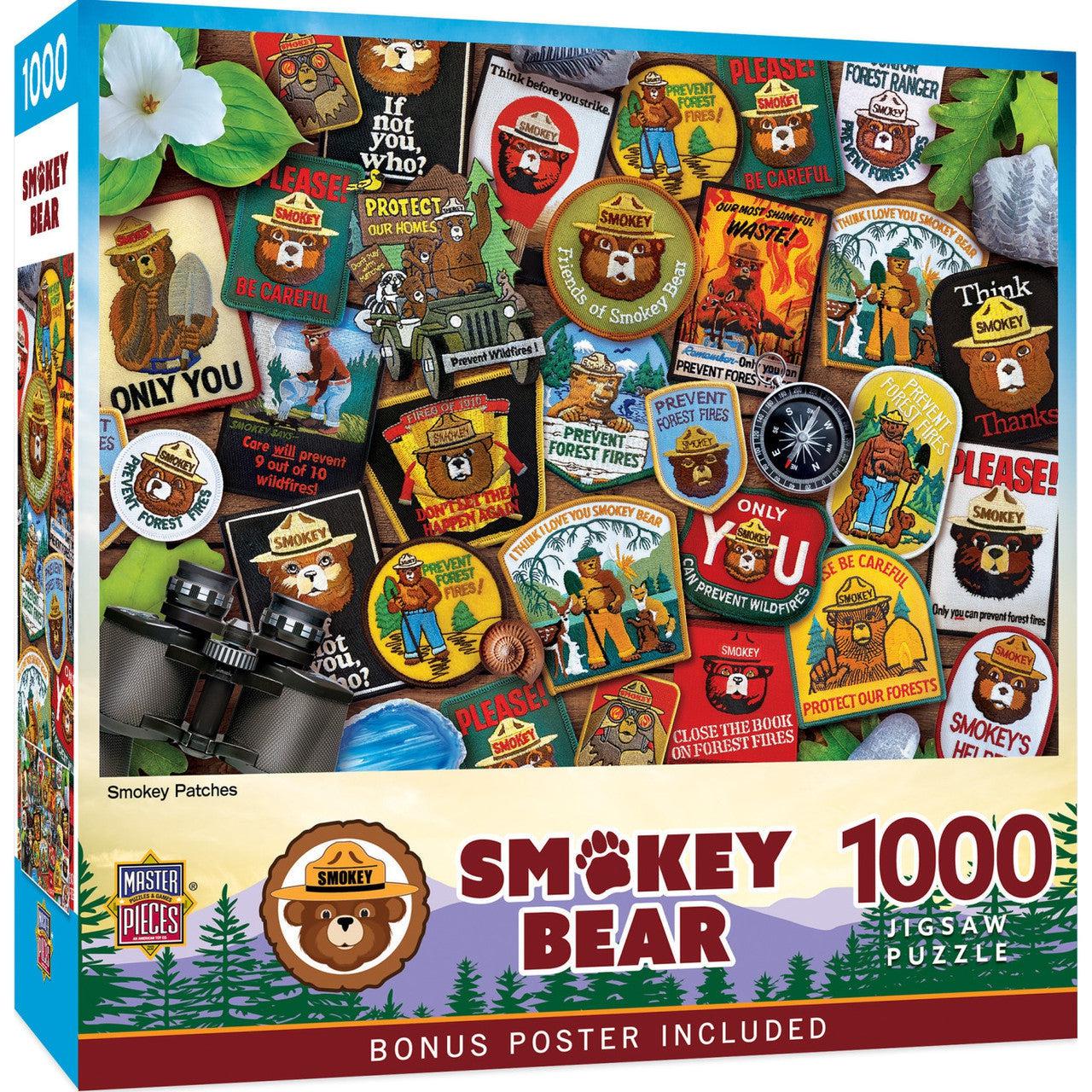 MasterPieces-Smokey Bear - Patches - 1000 Piece Puzzle-72366-Legacy Toys