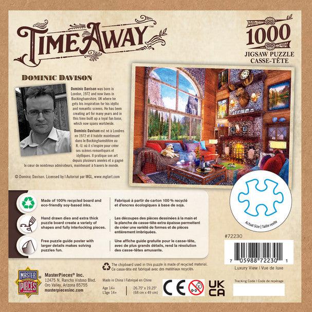 MasterPieces-Time Away - Luxury View - 1000 Piece Puzzle-72230-Legacy Toys