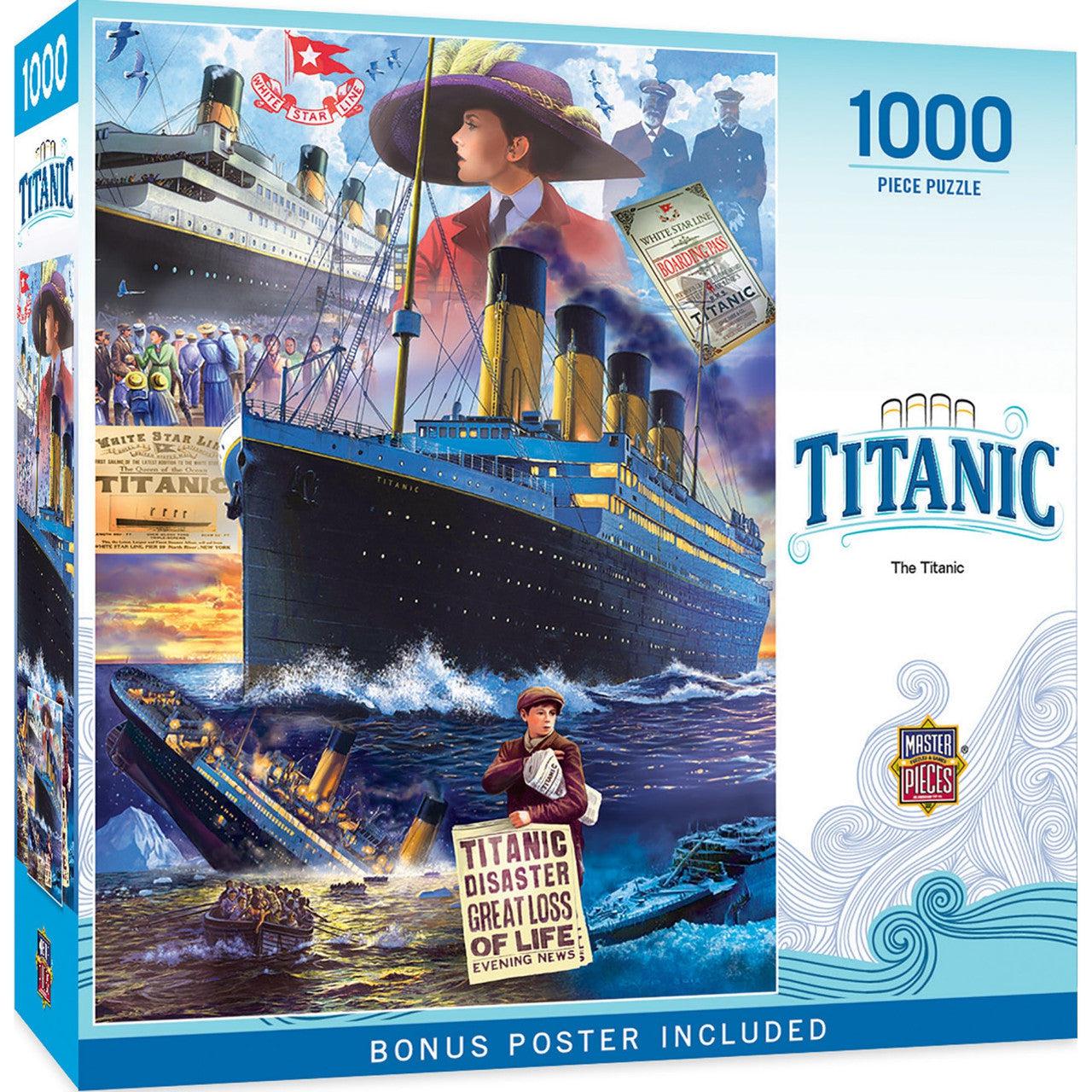 MasterPieces-Titanic - Collage - 1000 Piece Puzzle-60344-Legacy Toys