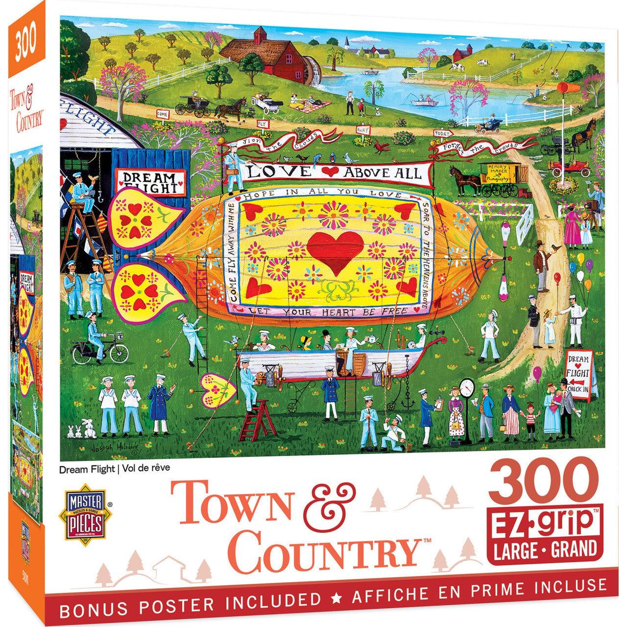 MasterPieces-Town & Country - Dream Flight - 300 Piece EzGrip Puzzle-32228-Legacy Toys