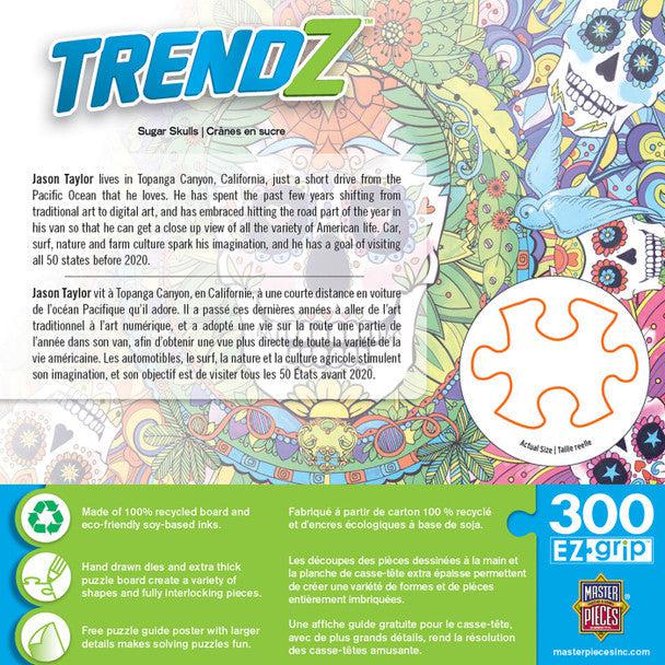 MasterPieces-Trendz - Sugar Skulls - 300 Piece EZGrip Puzzle-32262-Legacy Toys